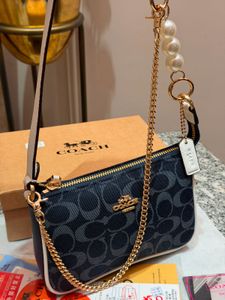 Coach Monogram Mini Bag with Pearls