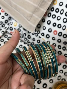 Unused Lac Bangles Indigo Shade