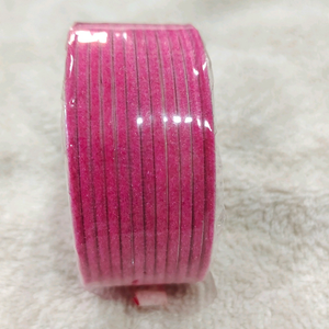 Baby pink velvet bangles