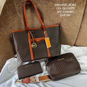 Michael Kors 3PC Combo Tote Bag Set
