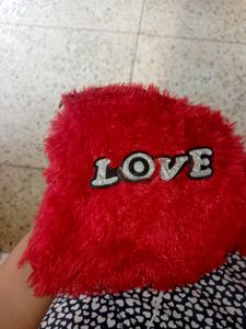 Red Furry Sling Bag