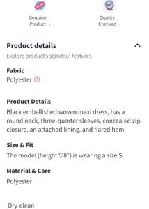 Just Wow Brand Black Gown
