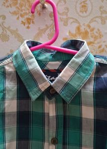 men's big checked shirt