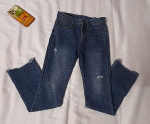 Blue Straight Fit Jean 👖 💙