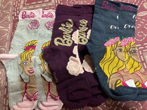 Barbie Socks - 3 Pairs