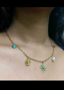 Boho Sun & Lightning Bolt Necklace