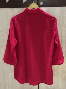 Women's Oversized Shirt Combo – Navy Blue &amp; Fuchsi
