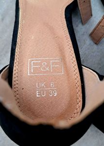 Chic Black Ankle Strap Heels