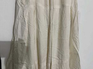 Elegant Off-White Ethnic Maxi Skirt