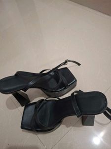 Chunky Platform Strappy Heels