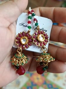 Earrings With Beautiful Latkans