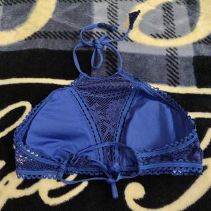 Boho Blue Crochet Bikini Set