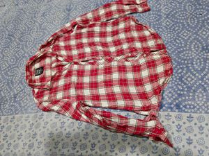 Classic Red Plaid Button-Up Shirt