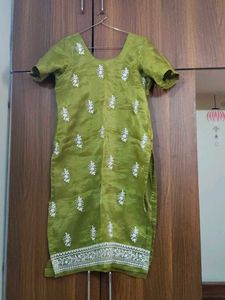 Beautiful Green Embroidered Kurta