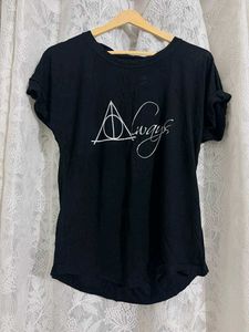 Black 'Always' Graphic T-Shirt