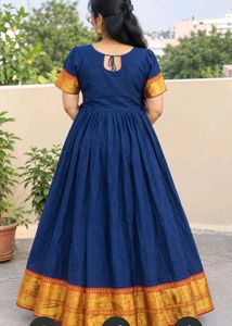 Elegant Blue Ethnic Gown
