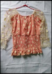 Cute Daisy Print Top