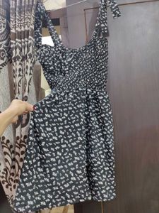 Cute Floral Print Mini Dress