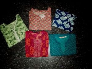 combo 5short kurtis