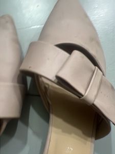 Stylish Pink Pointed Toe Mules