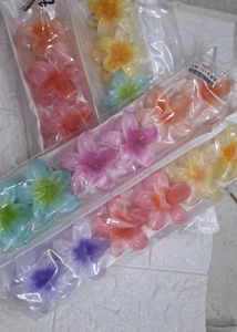 Set of 3 Flower Hair Clips