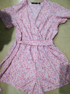 Floral Print Romper VerobModa Jumpsuit...