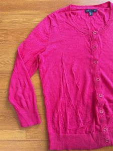 Gap Pink Button-Up Cardigan