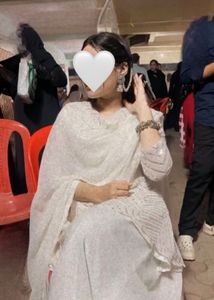 Elegant White frock and plazo