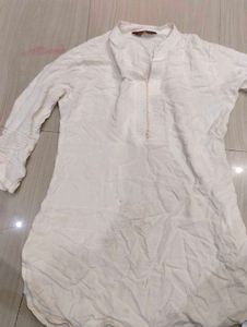 single kurti white s