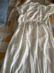 white midi dress