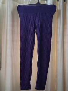 Textured Purple Gym sexy Leggings