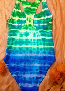 Tie-Dye Swimsuit - Green &amp; Blue