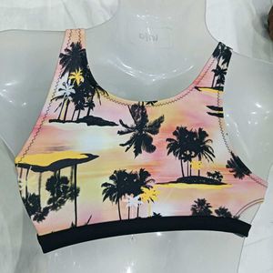 Tropical❤️‍🔥 Sunset Bikini Top