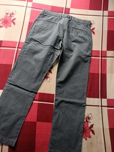 black and white textured trousers