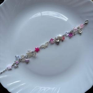 pink bow bracelet