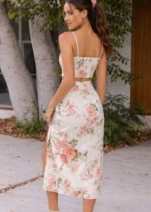 Floral Print Skirt and top