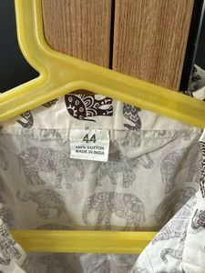 Stylish Elephant Print Kurta