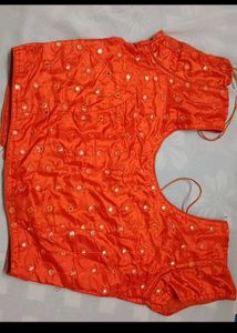Orange blouse