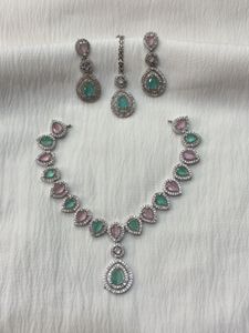Mint & Blush Stone Jewellery Set 💎