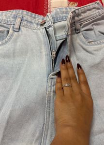 Light Wash Cargo Jeans