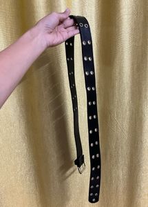 Black Double Grommet Belt