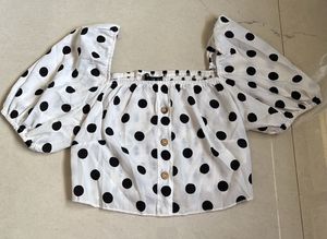 Shein Polka Dot Cute Top 🖤