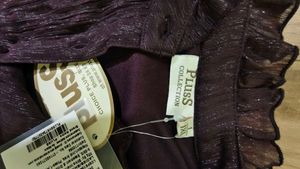 New Elegant Shimmering burgundy top