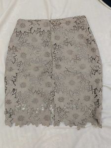 Floral Lace Mini Skirt