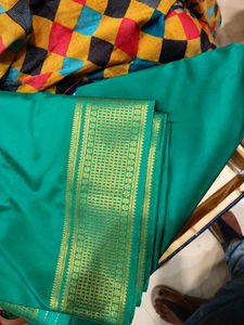 Mysore silk crepe saree with blouse