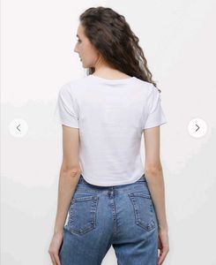 Classic White Square Neck T-Shirt