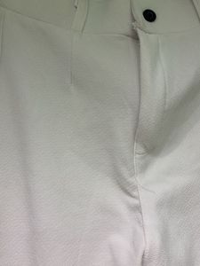 Women's White Viscose Rayon Pants