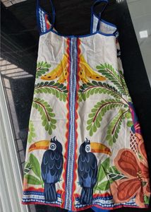 Savana Wrap up Bohemian Tropical Print Mini Dress