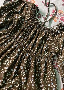 Floral Tiered Mini Dress