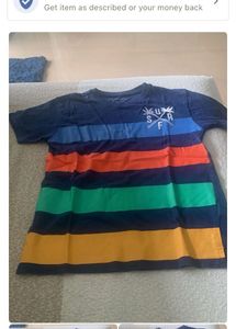 Boys casual Striped T shirt from Primark